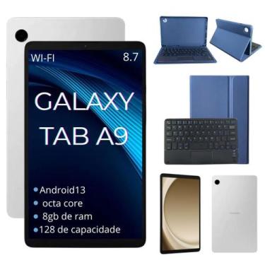 Imagem de Tablet Samsung A9 Wi-Fi 128GB CP Azul Marinho Keyboard BT