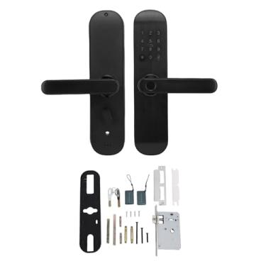 Imagem de Ymiko Fechos de Porta para Porta de Entrada, Controle Trava de Impressão Digital Controle Remoto Desbloqueio Rápido por Senhas de Aplicativos e Mais Métodos de Entrada