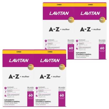 Imagem de Kit Lavitan Mulher Az Vitamina 4 Unidades Com 60 Comprimidos - Cimed
