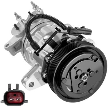 Imagem de BDFHYK Compressor A/C de ar condicionado 98576 com embreagem compatível com Jeep 2002 2003 2004 2005 Liberty 3.7L V6, substitui # 55037466AA, 55037466AB, R5037466AE