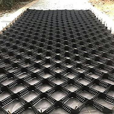 Imagem de Grade De Cascalho De Plástico Hdpe De Grade De Solo Geocell Dobrável Para Trabalho De Subleito Paisagismo Jardim 1800 Libras Por Força Quadrada Tamanho 5x7m, 4x5m(13x16.5ft)