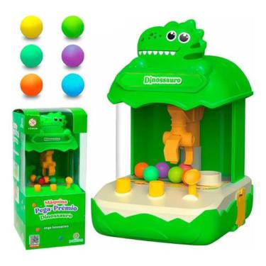 Imagem de Jogo Pega Prêmio Mini Maquina Dinossauro Verde - Polibrinq