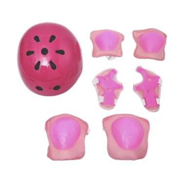 Imagem de Kit de Proteção Le com Capacete e Acessórios Rosa