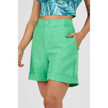 Imagem de Shorts PKS Alfaiataria Verde-GG-Feminino