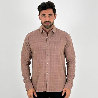 Imagem de Camisa Dixie Manga Longa Xadrez Veludo Masculina-Masculino