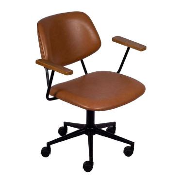 Imagem de Cadeira de Escritório Collin PU - Caramelo