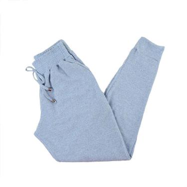 Imagem de Calça Feminina Bruna & Bia Jogger Tricot Azul Mescla - 12400-Feminino