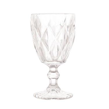 Imagem de Taça para Água de Vidro Diamond Transparente 330ml - Unid. - Importado