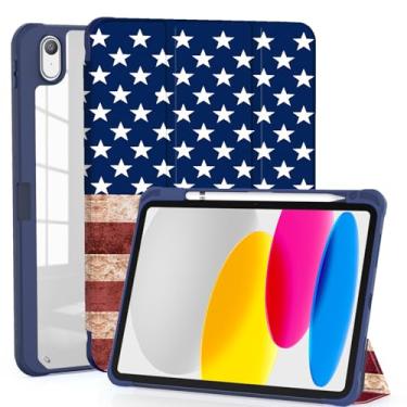 Imagem de OKP Capa para iPad 11ª geração de 11 polegadas (A16) 2025, para iPad de 10,9 polegadas 10,9 polegadas 10ª geração 2022, capa protetora fina e leve para iPad 11/10 ª geração com suporte de três dobras