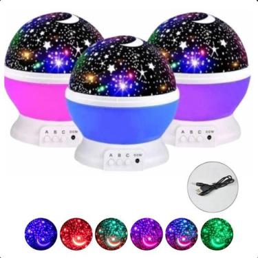 Imagem de Luminária 360º Galaxy Projetor Mesa Infantil Linda - LIPPIN, Bivolt