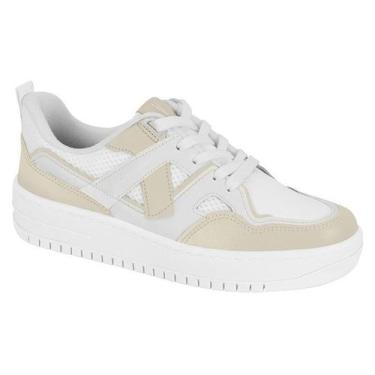 Imagem de Tenis Feminino Casual Vizzano 1389.125.98841, Branco, Cinza, 37