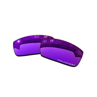 Imagem de OOWLIT Lentes de substituição compatíveis com óculos de sol Oakley Gascan OO9014, Cosmic, One Size