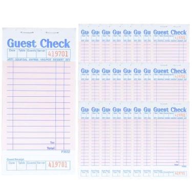 Imagem de Guest Check Pads Officeva Server Note, pacote 24, 1200 pedidos