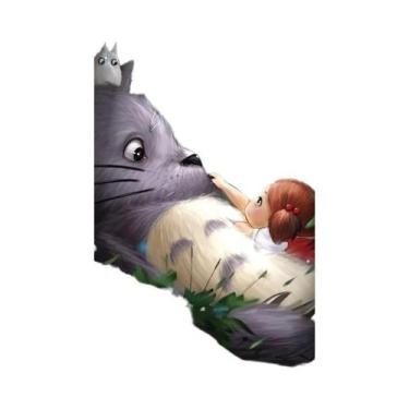 Imagem de Decoração De Café Infantil Quarto Hayao Miyazaki Anime Tela Pintura Me