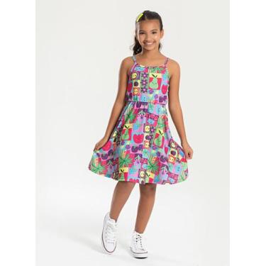 Imagem de Vestido Alcinha Verão Menina Pink Frutinhas Divertidas - Molekada, 2
