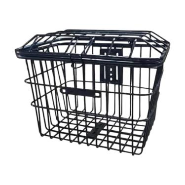 Imagem de Generic Cesta dianteira traseira de bicicleta, recipiente de carga de substituição universal com capa para scooters de mobilidade, acessório resistente