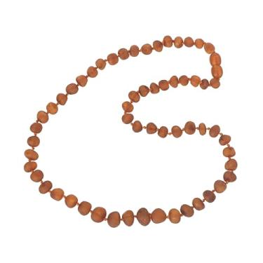 Imagem de Colar de âmbar báltico cru TheNaturalAmber – conhaque, cereja, limão e contas barrocas multicoloridas para adultos – vários tamanhos e opções de fecho, 17.7 inches (45cm), Contas de âmbar báltico