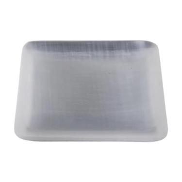 Imagem de Wswqop Suporte de pedra para tigela de selenita, decoração, tigela de joias para exibição, presente de inauguração, prateleira, Quadrado