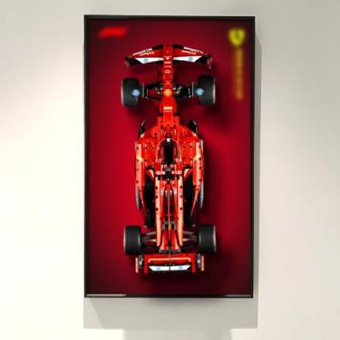 Imagem de Display Wallboard for Lego Technic Ferrari SF-24 F1 Model Car 42207, Compatible with Ferrari F1, Gift Ideas for Lego Car Wall Mount Display Lovers, Only Wall Frame(19.7x31.5in)