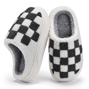 Imagem de IceUnicorn Pantufas Infantis Meninos Meninas Quentes Pelúcia Macia Espuma De Memória Chinelos De Casa Grandes Crianças Pequenas Antiderrapante Inverno Sapatos Para Casa Dentro De Casa Ao Ar Livre (B