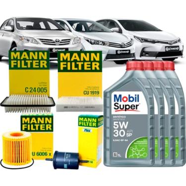 Imagem de Kit Revisão Troca Óleo 5w30 Corolla 1.8 2.0 2010/2019