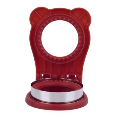 Imagem de Ferramenta Seladora de Molde Cortador de Sanduíche Com Materiais Seguros Ferramenta de Corte de Bolo para Sanduíche Divertido Faça você Mesmo para Cozinha (vermelho)