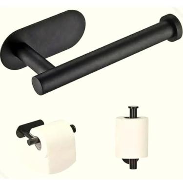 Imagem de Suporte Rolo Papel Higienico Parede Adesivo Dupla Face 3M