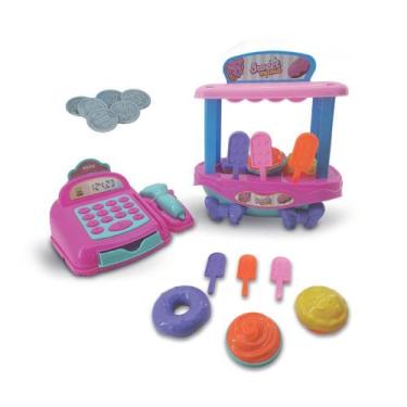 Imagem de Kit Caixa Registrado e Sorveteira Infantil - BS TOYS