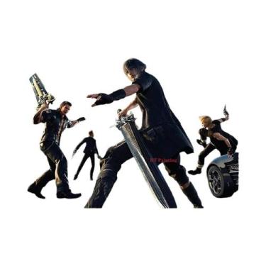 Imagem de Cloud Tifa Final Fantasy VII Vaporwave Poster Em Tela Impressão Artíst