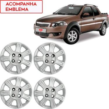 Imagem de Jogo 4 Calotas Strada Trekking 2014 2015 a 2018 Aro 14 Ca - GRID