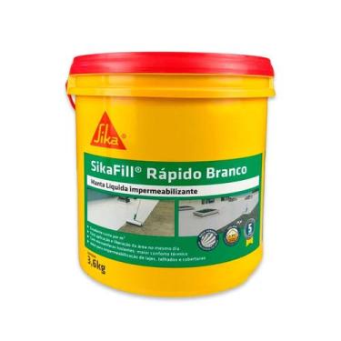 Imagem de Sikafill Rápido Cinza 3.6kg Manta Líquida Impermeabilizante Sika Para 