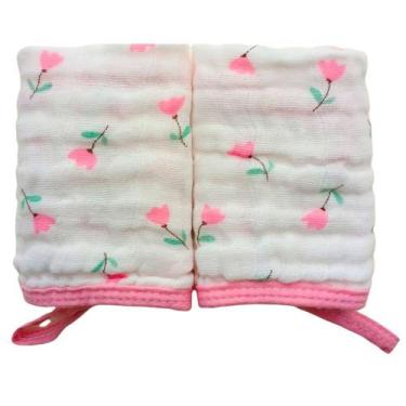 Imagem de Toalha Fraldinha de Boca Bebe Soft 100% Algodão Chupeta Absorvente Pre