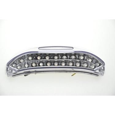 Imagem de TOPZONE Compatível com Honda 2013-2020 CBR600RR; lâmpada traseira de motocicleta, luz traseira de freio (estilo 1: função de seta integrada da lanterna traseira de LED, cor clara)