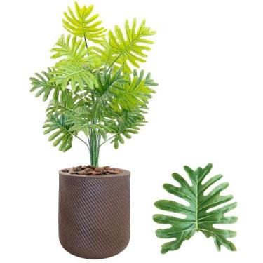 Imagem de Planta Bananinha Artificial Completo Vaso Bojo Decoração - Flor Imp