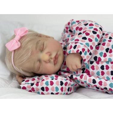 Imagem de Bebê Reborn Menina Linda Lou Lou Lançamento Corpo Inteiro Silicone Tom
