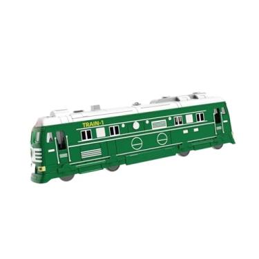 Imagem de menolana elétrico de brinquedo, modelo de elétrico, a vapor realista, motor a vapor para crianças de 3 anos ou mais, presente de, Verde