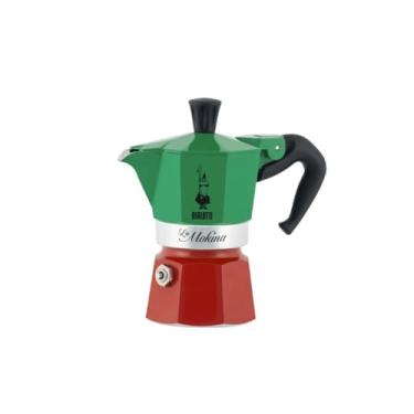 Imagem de Bialetti 5650 Cafeteira de café expresso verde vermelho branco 1/2 xícara meia xícara