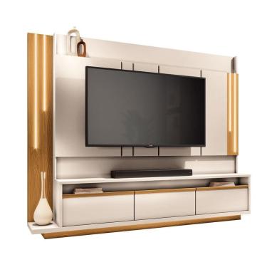 Imagem de Estante De Tv 75 Pol 240cm Fany Off White-cinamomo H01 - DRossi