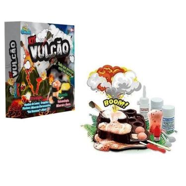 Imagem de Brinquedo Educativo Super Kit Vulcão Médio Com Acessórios - Hora da Ci