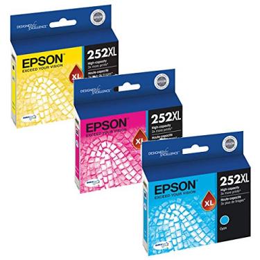 Imagem de Epson Conjunto de cartuchos de tinta de alto rendimento T252XL220, T252XL320, T252XL420, apenas cores (CMY)