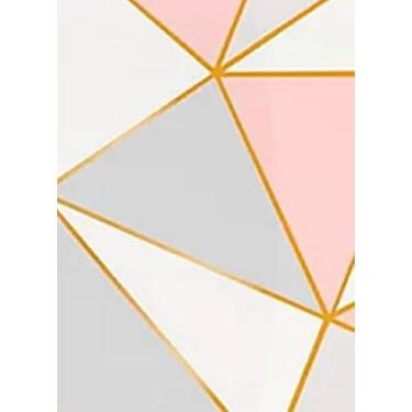 Imagem de Papel de Parede Adesivo Sala Quarto Ripas Madeira Clara Lisa Autocolante 5m x 45cm(Rose)