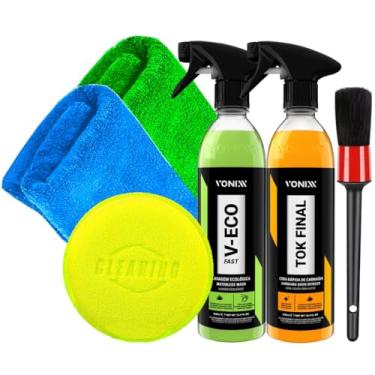 Imagem de Kit Tok Final 500ml Vonixx V-Eco Fast 500ml Vonixx e Acessórios Para Estética Automotiva Karbox