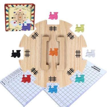 Imagem de Conjunto de acessórios Mexican Train Dominoes GOTHINK com cubo de made