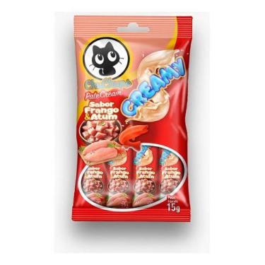 Imagem de Petisco Gatos Chuchups Creamy Sabor Frango/atum 60g (4x15g) - TexPets