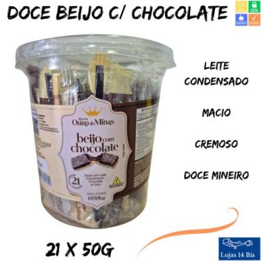 Imagem de Doce Beijo Com Chocolate Ouro De Minas Leite Condensado + Chocolate + 