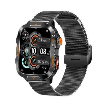 Imagem de Relógio Inteligente Militar Masculino À Prova D'Água Com Lanterna LED,