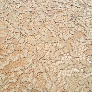 Imagem de Rolo 3 Metros Renda Suiça Forrada 95% Poliéster 5% Poliamida