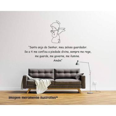 Imagem de Adesivo De Parede Oração Anjo Da Guarda