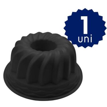 Imagem de Kit 2 Forma de Silicone Redonda Com Buraco Furo no Meio Para Bolo Pudi