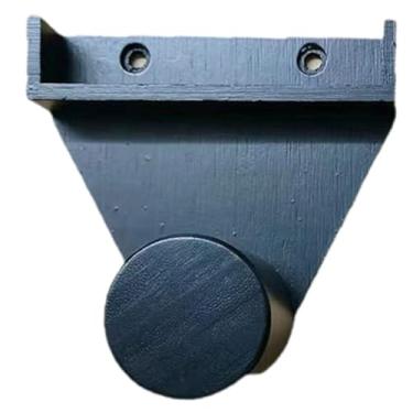 Imagem de Baoblaze Organizador triangular de madeira para snooker, suporte de giz para parede para manutenção de mesa de sinuca, acessório resistente de 12x12 cm de, Preto